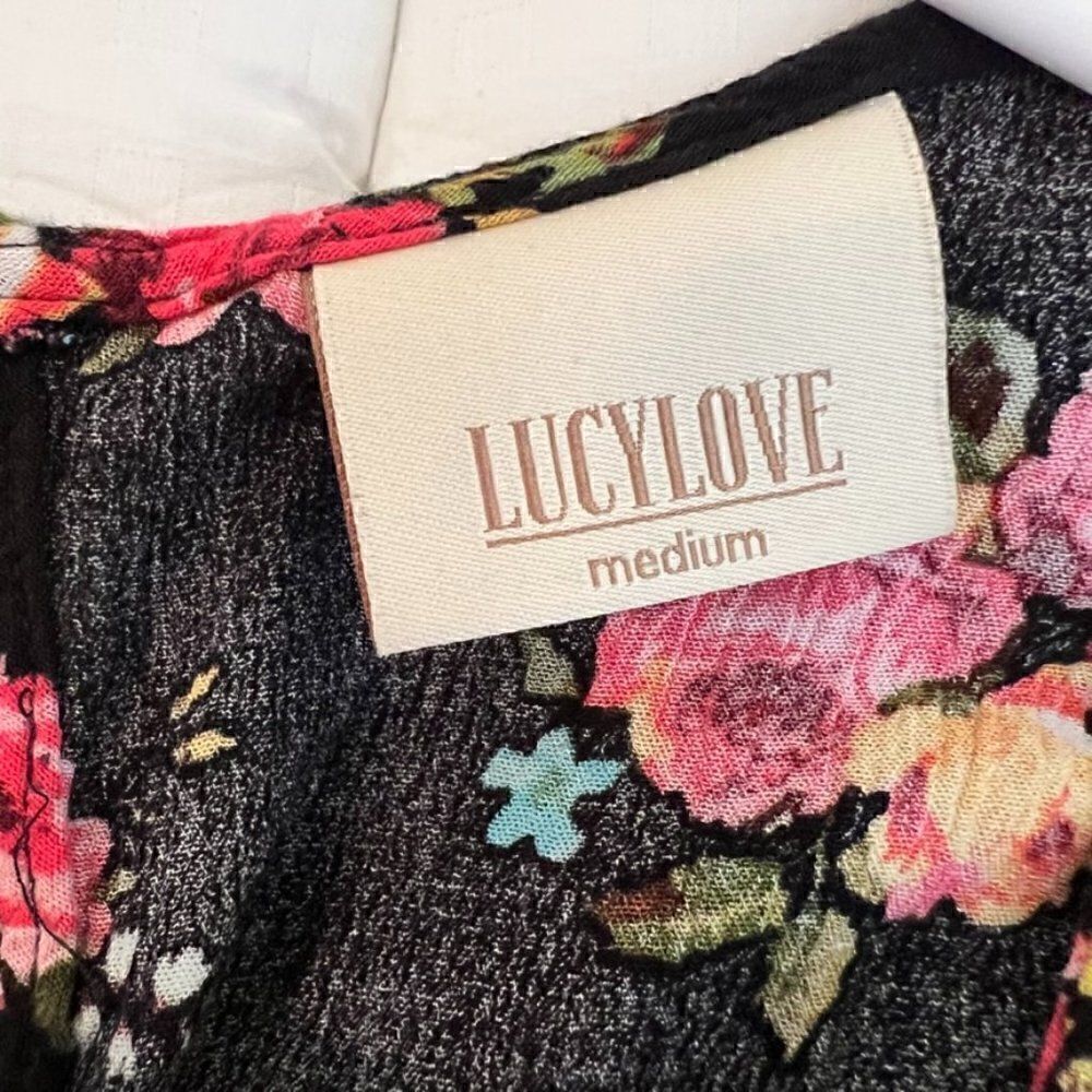 Lucy Love Jumpsuit Romper Maxi Dress sz Medium